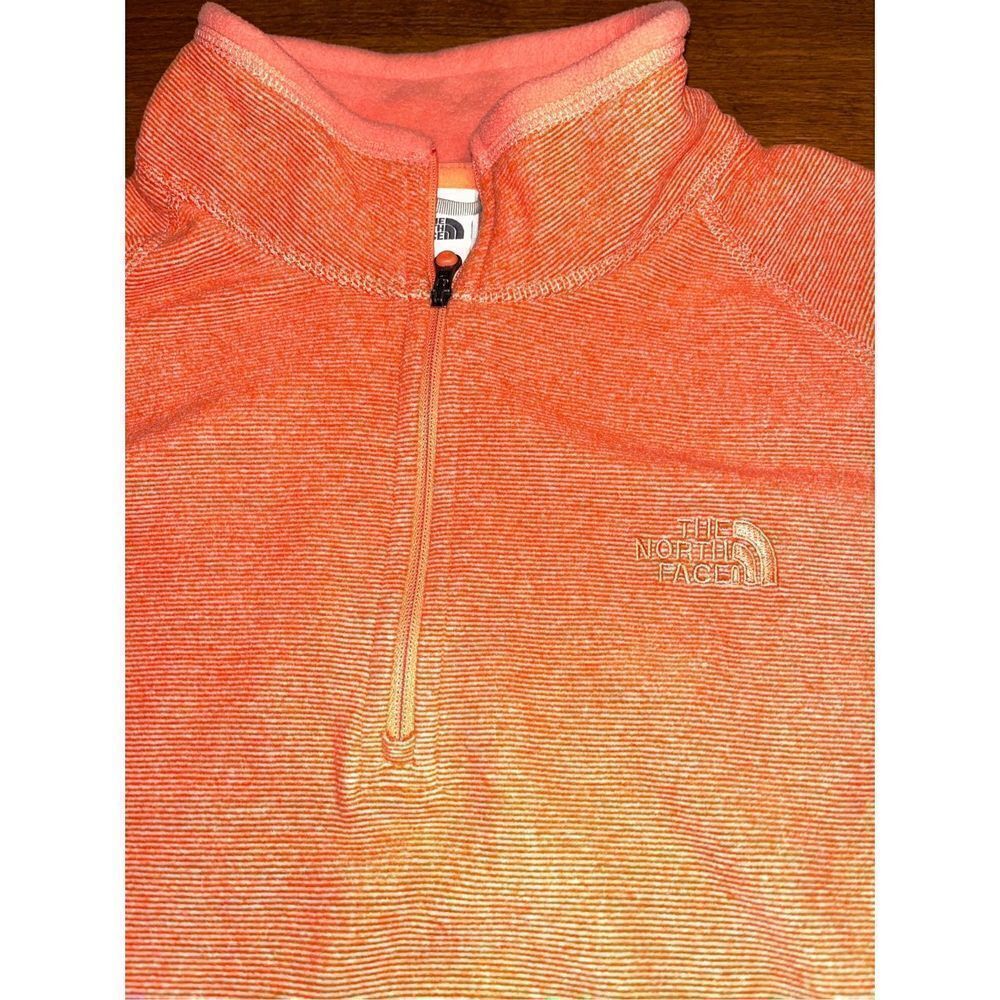 The North Face Jacket Womens Size Large Orange Quarter Zip Long Sleeve - Picture 6 of 6